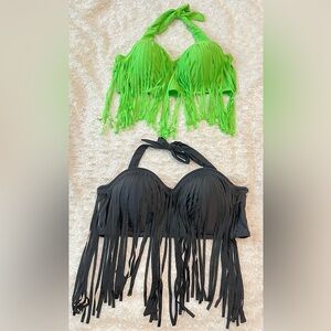 Summer Beach Tassel Bikini Tops Sz L
